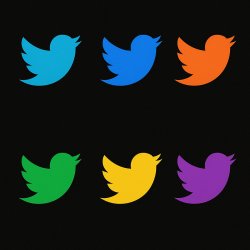 The six human twitter birds Meme Template
