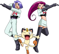 Team Rocket Trio Meme Template
