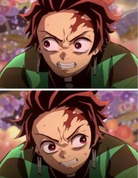 tanjiro amgry meme Meme Template