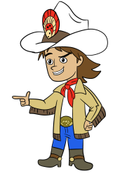 Atomic Betty Cowboy Chaz PNG Meme Template