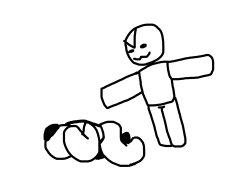 T-pose Meme Template