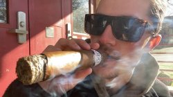comically large cigar Meme Template