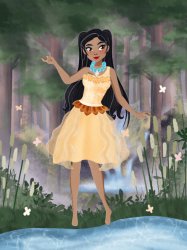 Pocahontas in a Barbie Movie Meme Template