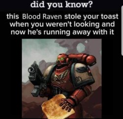 This blood raven stole your toast Meme Template