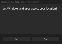 let windows access your location? Meme Template
