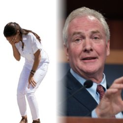 AOC and Chris Van Hollen Meme Template