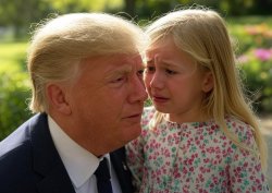 Der Gropenfuhrer Trump little blonde girl sexual assault Meme Template