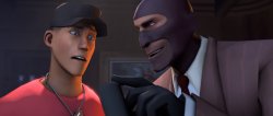 Red Scout and Red Spy Meme Template