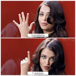 5 problems 1 solution Meme Template