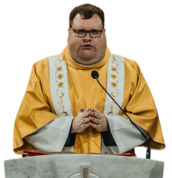 fat priest Meme Template