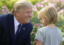 Der Gropenfuhrer Trump little girl sexual assault Meme Template