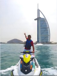 Guy on a jetski Meme Template