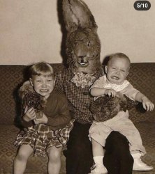 Creepy Easter Bunny Meme Template