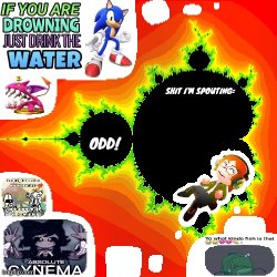 Odd Mandelbrot announcement template mii version Meme Template