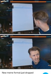 Jimmy, blank paper-look back Meme Template