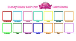 Disney Princess Cast Meme Meme Template