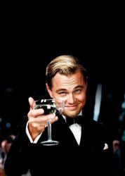 DiCaprio toasting in The Great Gatsby Meme Template