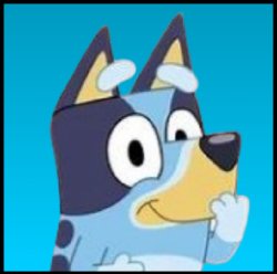 bluey icon Meme Template