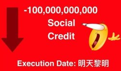Social credit Meme Template