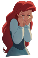 ariel crying Meme Template