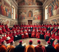 Catholic cardinals meeting in the Sistine Chapel to choose next Meme Template
