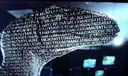 Jurassic Park Velociraptor with DNA letters Meme Template