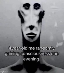 4yo me gaining consciousness Meme Template