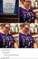 Shirt-Based Powers Meme Template