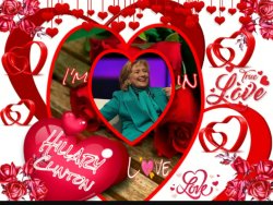 Hillary Heart Throb Meme Template