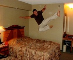 bed jump Meme Template