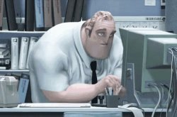 Bob Parr cubicle Meme Template