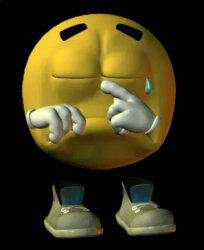 Yellow Emoji Crying Meme Template