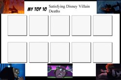 top 10 satisfying disney villain deaths Meme Template