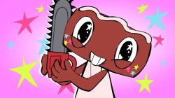 Cosmo with a chainshaw Meme Template