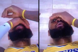 LeBron faking it Meme Template