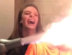 Flamethrower Girl Meme Template