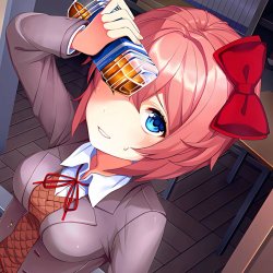 sayori Meme Template
