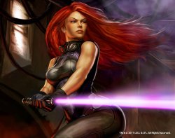 black widow as a jedi Meme Template