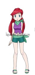 Ariel in Pokemon Style Meme Template