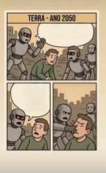 World Year 2050 AI Meme Template