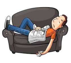 Lazy Man On Couch Cartoon Meme Template