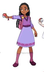 Asha of Rosas in Pokemon Style Meme Template