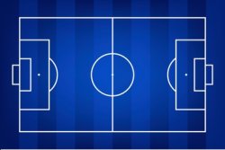 Blue Soccer field Meme Template