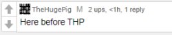 here before thp Meme Template