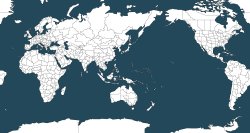 Earth provinces map (Pacific-centered) Meme Template