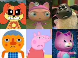 Angry Anime World Mane 6 Meme Meme Template