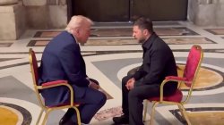 Trump and Zelenskyy at the Vatican Meme Template