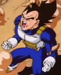 Vegeta yelling Meme Template