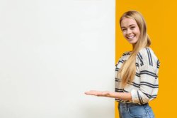 White woman with sign Meme Template