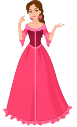 Belle in her Pink Dress Meme Template